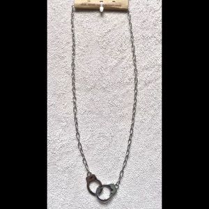 BRANDY MELVILLE Handcuff Necklace, Stainless Steel, Silver Color, NEW with tag!